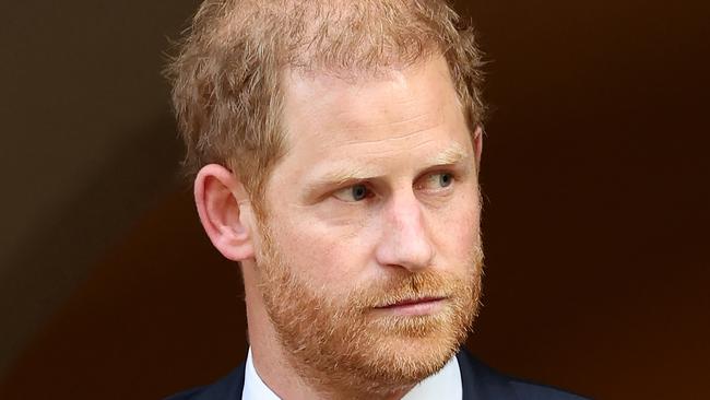 LONDON, ENGLAND - MAY 08: Prince Harry, The Duke of Sussex departs The Invictus Games Foundation 10th Anniversary Service at St Paul's Cathedral on May 08, 2024 in London, England. (Photo by Chris Jackson/Getty Images for Invictus Games Foundation)