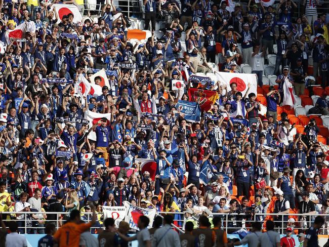 Japan supporters won the World Cup.