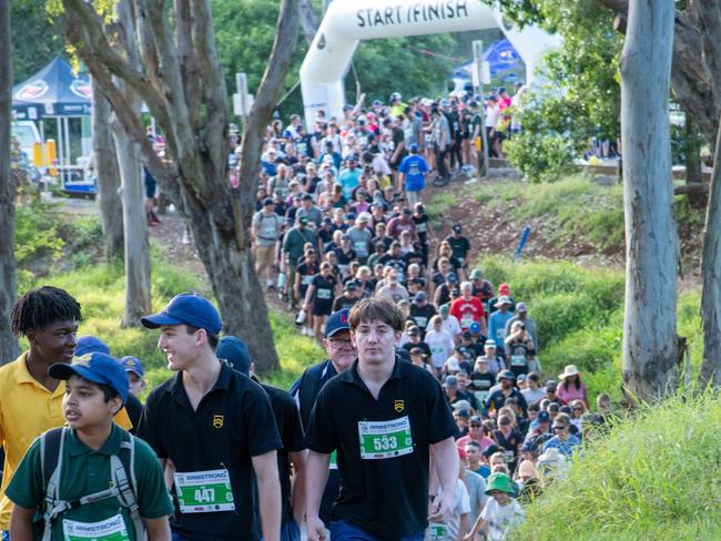 Start of the 5km Hike for Homeless. The Base Services, Hike for Homeless held at Jubilee Park. October 19th, 2024