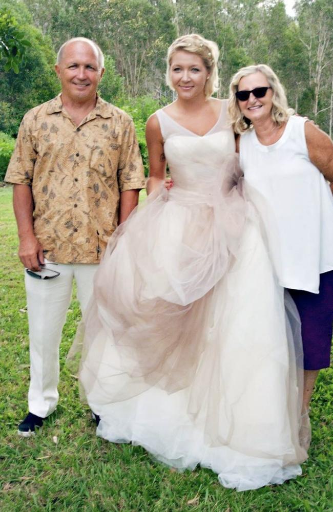 Bill and Wendy Hoffman with daughter Nina on her wedding day.