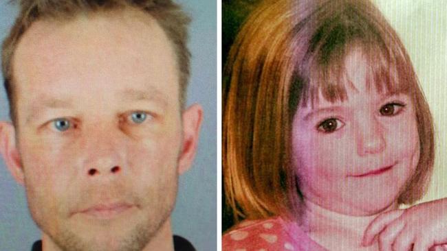 Paedophile Christian Bruckener is suspected of abducting Madeleine McCann who went missing in Portugal nine days shy of her fourth birthday in 2007. Picture: Supplied