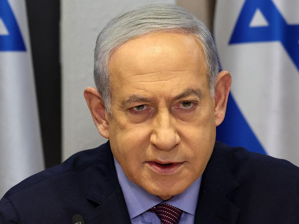 Israeli Prime Minister Benjamin Netanyahu tells army to step up raids after bus blasts. Picture: AFP