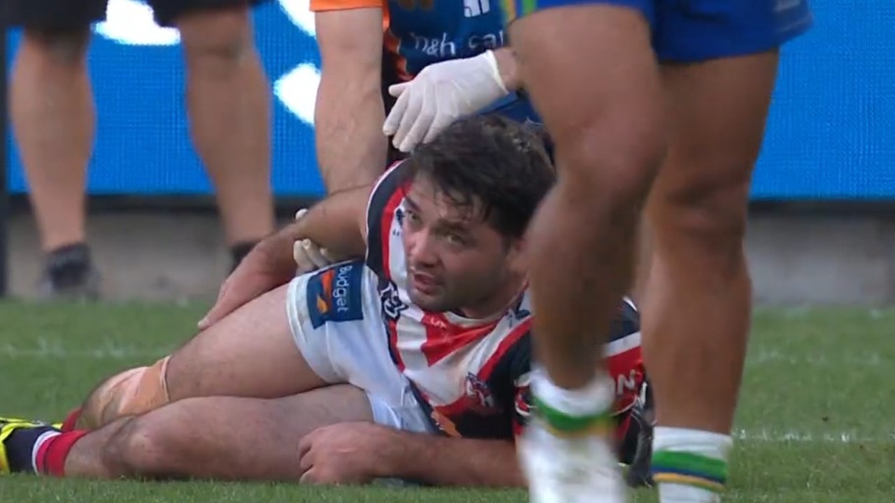 Brandon Smith didn't look good. Photo: Fox Sports