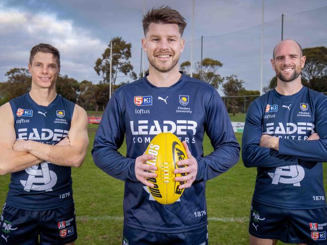 South Adelaide Retirees Bryce Gibbs, Matthew Broad. Pictured at Noarlunga Downs on August 23rd 2023. Picture: Ben Clark