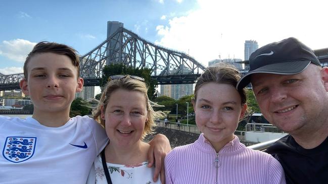 Lily Veenboer with her family, from left, brother Sean, mum Sally and dad Theo in November 2020. Pictures: Contributed