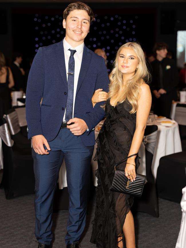 Mason King and Arabella Kershaw at the year 12 St Hilda formal. Photo: Celeste Humphrey