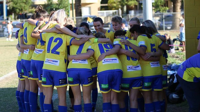 Broadbeach United's BWPL team. SUPPLIED