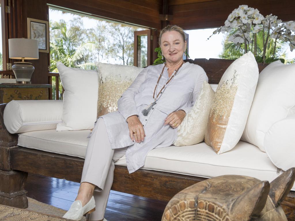 Designer June Robinson Scott from Los Angeles who was appointed by Sir Richard Branson's to redesign Makepeace Island. Picture: Lachie Millard