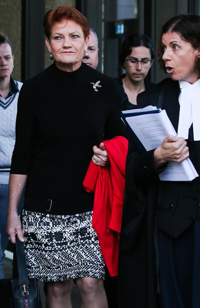 Senator Hanson at court on Monday. Picture: NCA NewsWire / Gaye Gerard