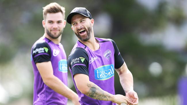 Matthew Wade at the Hurricanes’ open training session from Blundstone Arena on Wednesday. Picture: ZAK SIMMONDS