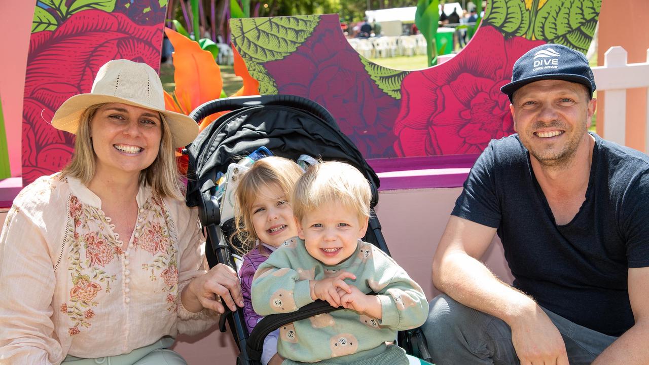 Ainslie, Gigi, Alex and Mick Zed. Toowoomba Carnival of Flowers Festival of Food and Wine. Saturday September 14th, 2024. Picture: Bev Lacey