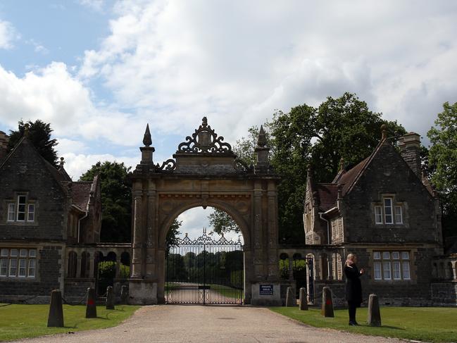 ENGLEFIELD, BERKSHIRE - MAY 19:  Media are seen outside a gated entrance to St Mark's Church ahead of the Wedding of Pippa Middleton and James Matthews on May 19, 2017 in Englefield, Berkshire.  (Photo by Neil P. Mockford/Getty Images)