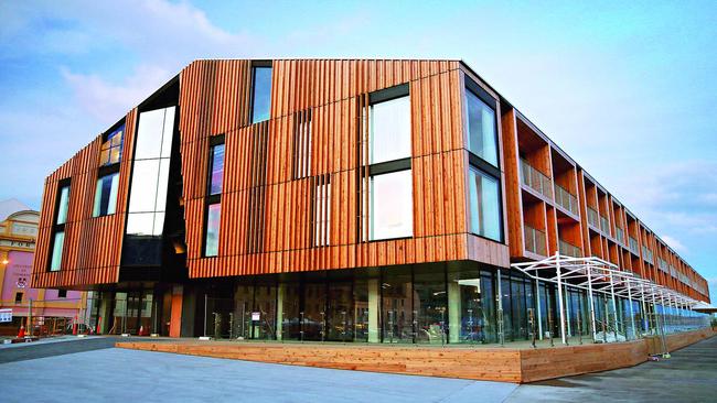 MACq01 hotel on Macquarie Wharf in Hobart. Picture: SAM ROSEWARNE.