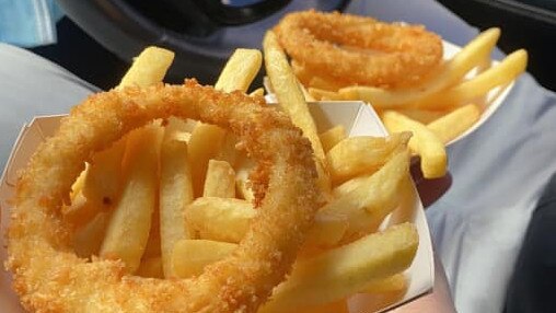 Jackie Curry said the free meal of calamari and chips was a heartwarming gesture from Selfish fish n chips.