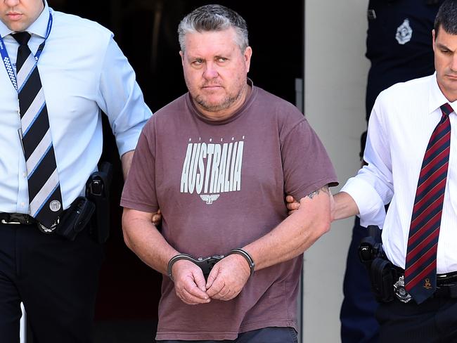 Rick Thorburn when he was arrested over Tiahleigh’s murder on Tuesday.