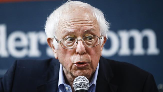 Of all Donald Trump’s rivals, Bernie Sanders is the one the President regards as the strongest. Picture: AP/Matt Rourke