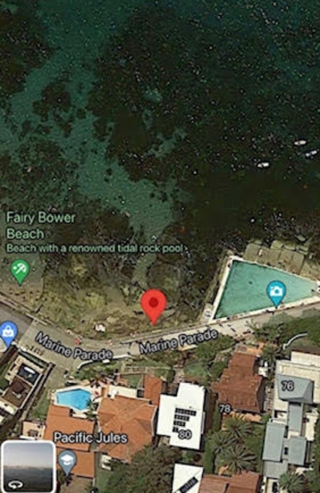 Fairy Bower Beach where Tony Abbott was spotted without a mask.