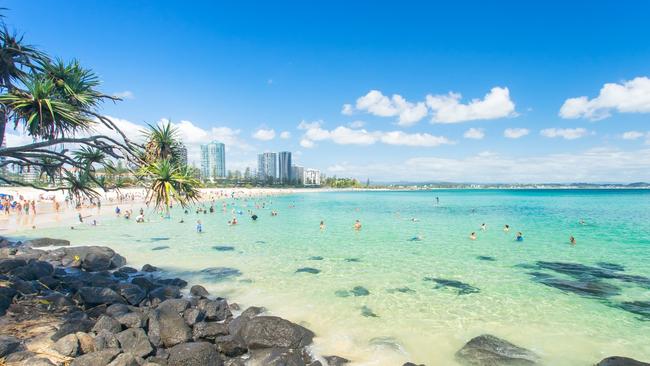 Greenmount Beach at Coolanagatta on Queensland's Gold Coast in Australia on a clear blue water day. Photo: iStock