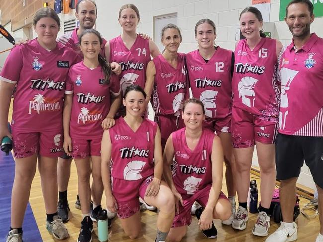 Ellas Titans after their inaugural win in the women's Championship Season. Picture: Ellas Titans.