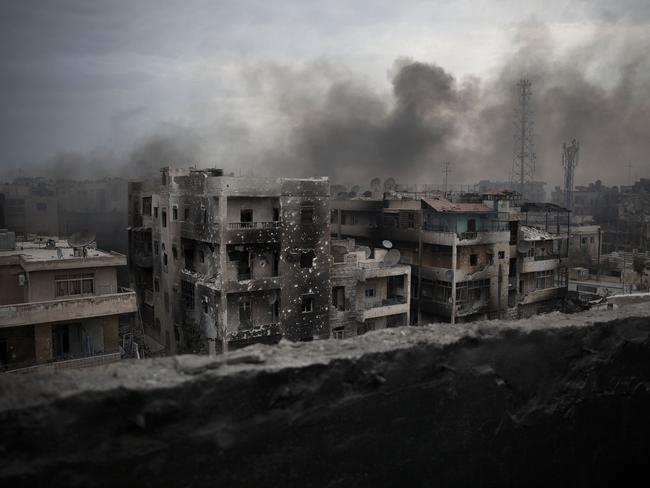 Syria’s fragile cease-fire started to unravel on Sunday with the first aerial attacks on rebel-held neighborhoods of Aleppo. Picture: File image/AP