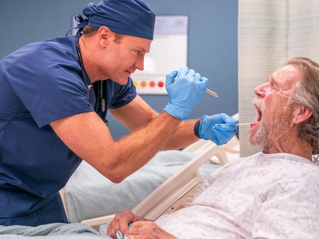 Josh Lawson as Dr. Bruce in St Denis Medical. Picture: Ron Batzdorff/NBC