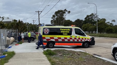 One teenager sustained serious leg injuries and was taken to Northern Beaches Hospital for treatment. Picture: Supplied