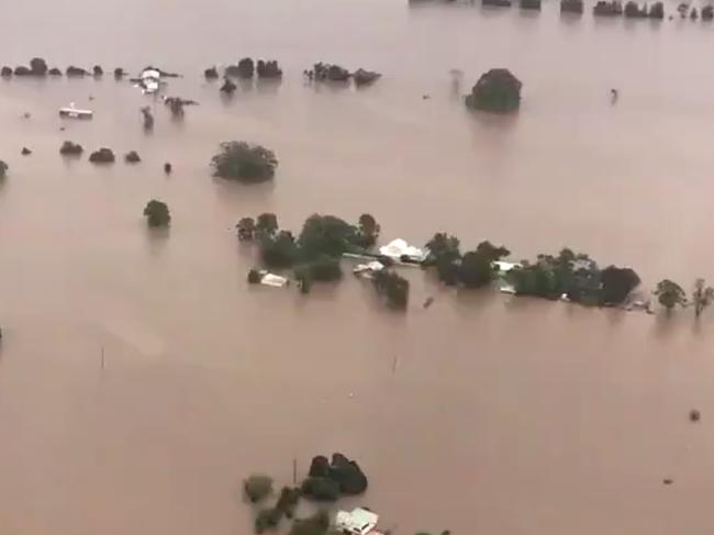 Flooding on the Mid-North Coast of NSW, in an unspecified area, yesterday, MArch 20, 2021. https://twitter.com/WRHS_official