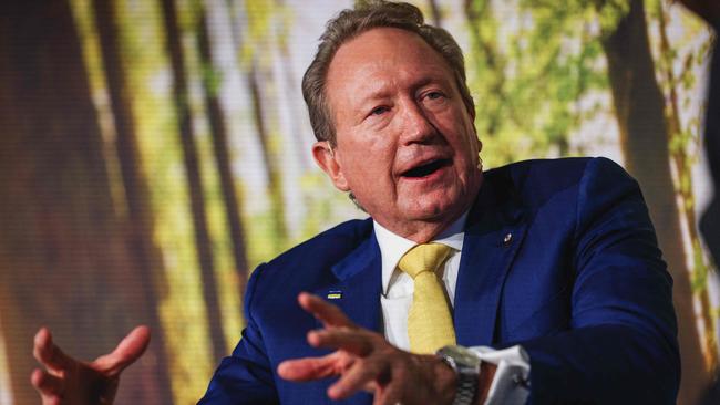 Fortescue Metals Group non-executive chairman Andrew Forrest. Picture: AFP