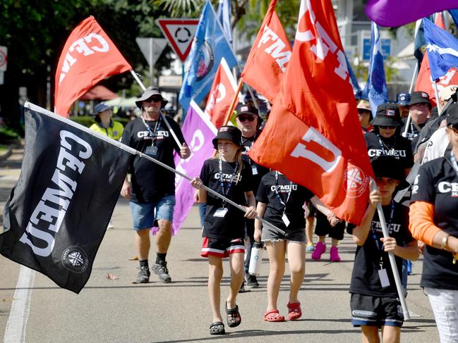 Townsville Labor Day March at Strand Park. Picture: Evan Morgan