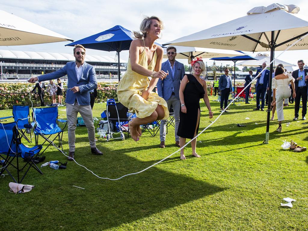 Skipping’s probably not the best thing to do after a few drinks. Picture: Jenny Evans/Getty Images