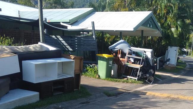 Water damaged property within the Kamerunga Villas estate. Picture: Supplied