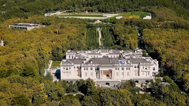 Putin’s mansion on Russia's southern Black Sea. Picture: AFP.