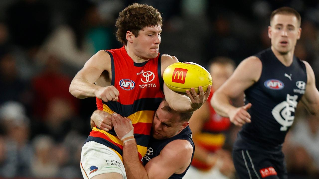 AFL Round 9 2022 Adelaide Crows team: Reilly O’Brien, Harry Schoenberg ...