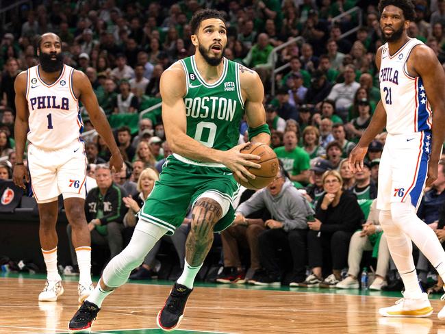 Jayson Tatum has been enormous for the Boston Celtics. Photo: Adam Glanzman / GETTY IMAGES NORTH AMERICA / Getty Images via AFP.