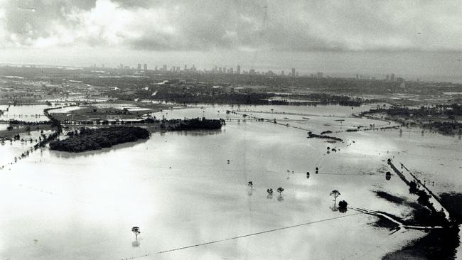 We were there for the Gold Coast Floods in 1987. Picture: Grahame Long.