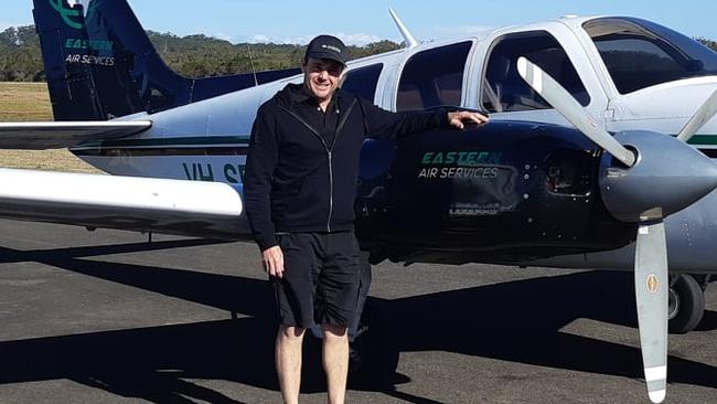 Christian Corse at Port Macquarie Airport. Pic Facebook