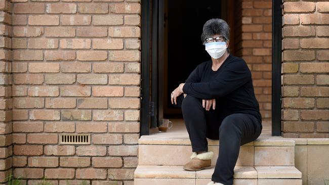 Diane Davies, who was aboard the controversial Ruby Princess cruise ship, is awaiting results for COVID-19 after developing some symptoms. She wants safer access to testing stations for vulnerable South Australians after she had to take an Uber to get tested. Picture: Naomi Jellicoe