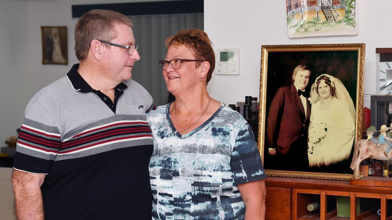 Karen and John May at their home in Sarina. Picture: Tony Martin