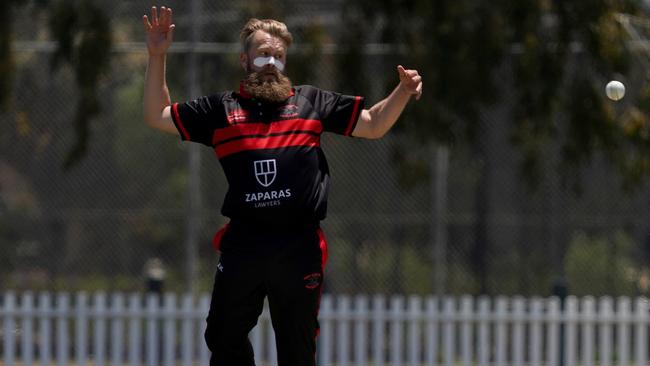 Michael Pratt keeps an eye on the ball for West Coburg.