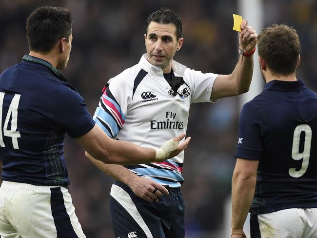 Sean Maitland’s yellow card was described by Australian commentators as “dreadful.”