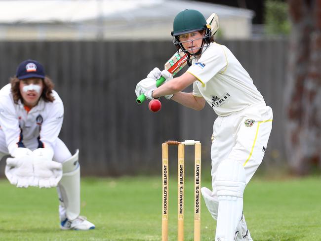 Jack Halliday batting during last year’s country week. picture: Glenn Ferguson