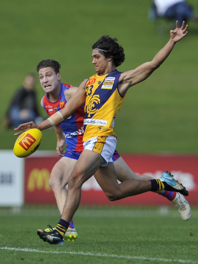 Sturt’s Shane McAdam, pictured playing for Claremont in 2015.