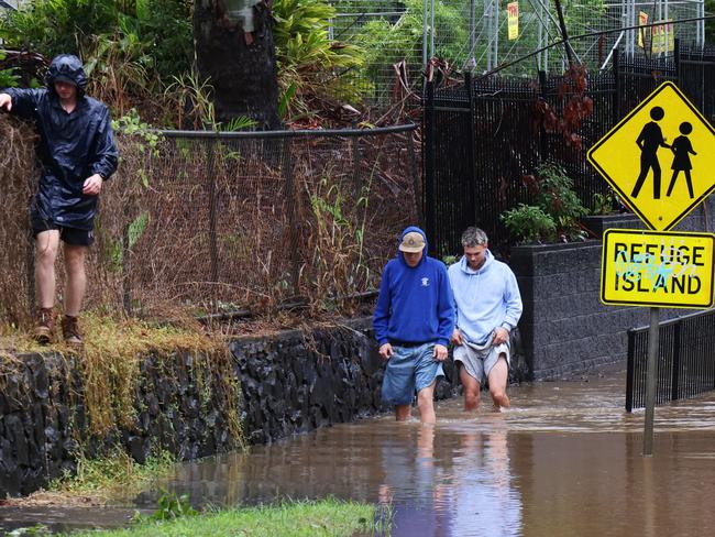 Lismore city centre and surrounds under floodwaters ahead of Cyclone Alfred. Picture: Matrix/ Nathan Smith