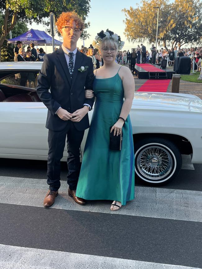 The students of Fraser Coast Anglican College arrive at their formal.