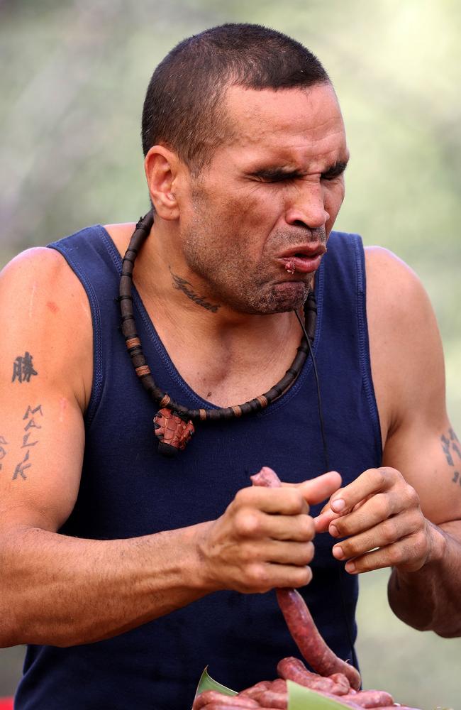 Anthony Mundine went through his fair share of challenge in the jungle. Picture: Nigel Wright