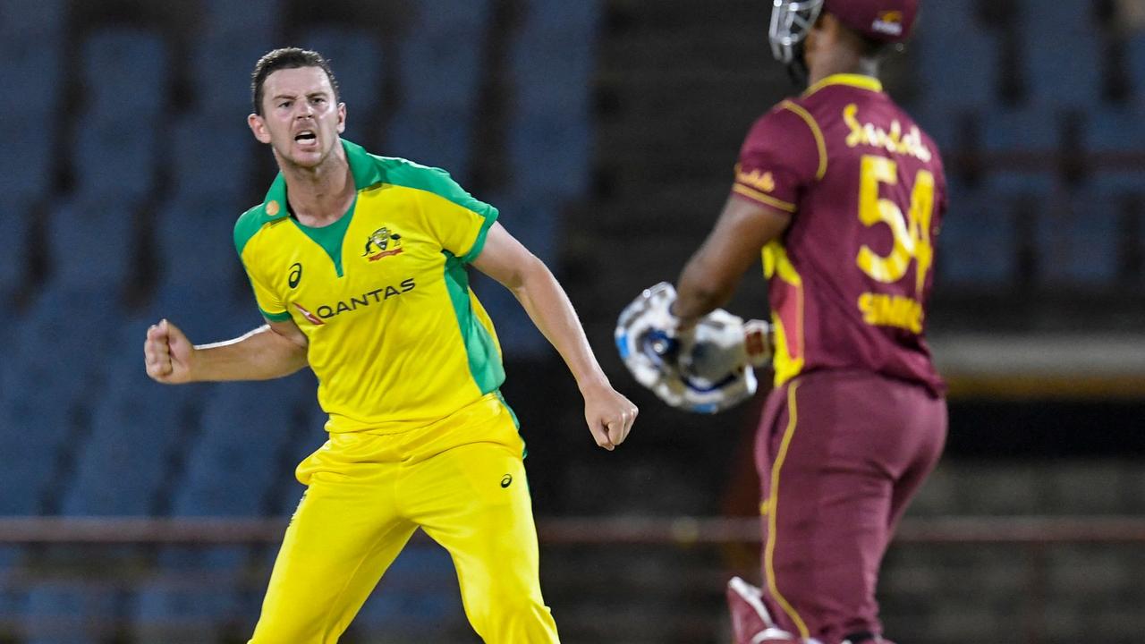 Josh Hazlewood is comfortable with arrangements for the Bangladesh tour. Picture: Randy Brooks / AFP
