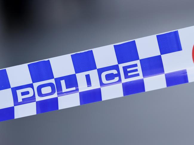 Generic image of police tape outside a crime scene on William Street in the Melbourne CBD on Wednesday, February 5, 2020. (AAP Image/James Ross) NO ARCHIVING