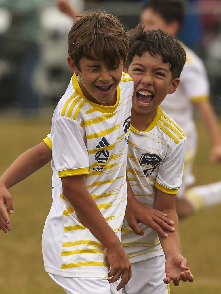 PRINT EDIT U/10Ã•s Gold Coast United V Virginia in the Premier Invitational Football Carnival at Nerang. Picture: Glenn Campbell