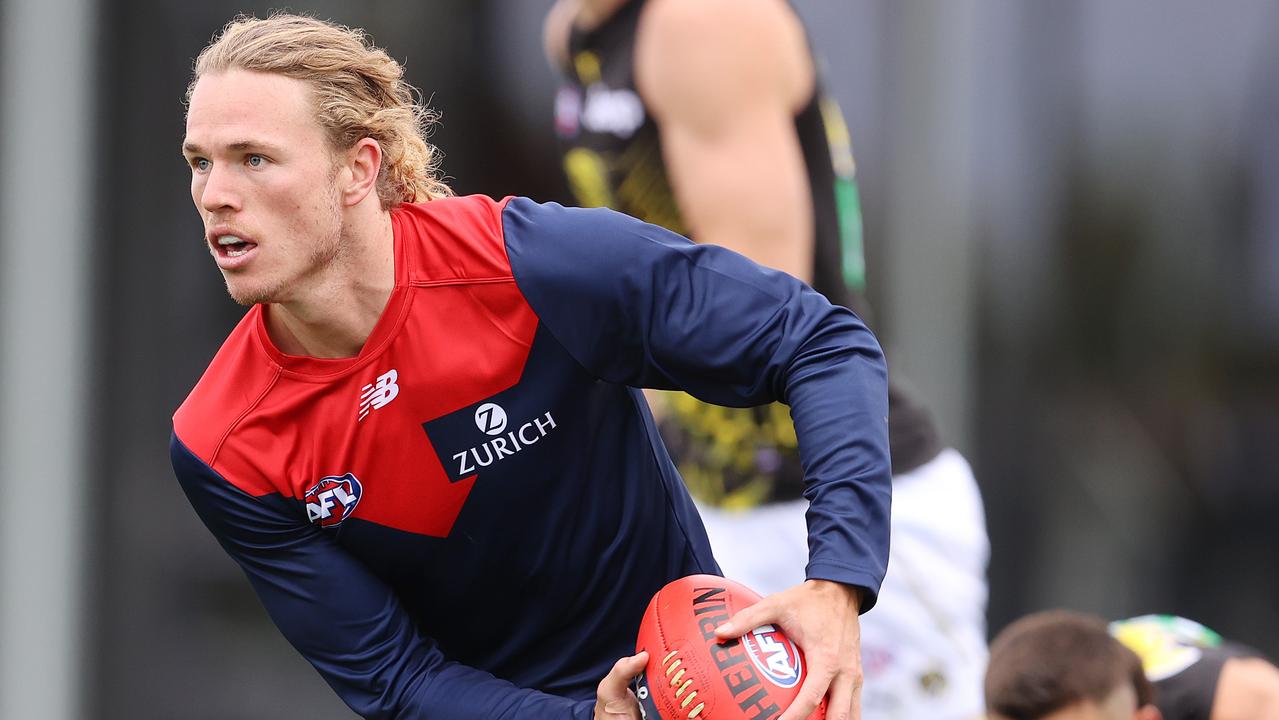 Demons speedster Jayden Hunt is back in defence. Picture: Michael Klein