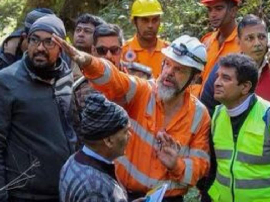 Australian Professor Arnold Dix, who is heading up the efforts to rescue 41 workers trapped in a collapsed tunnel in Northern India. Picture courtesy of Arnold Dix